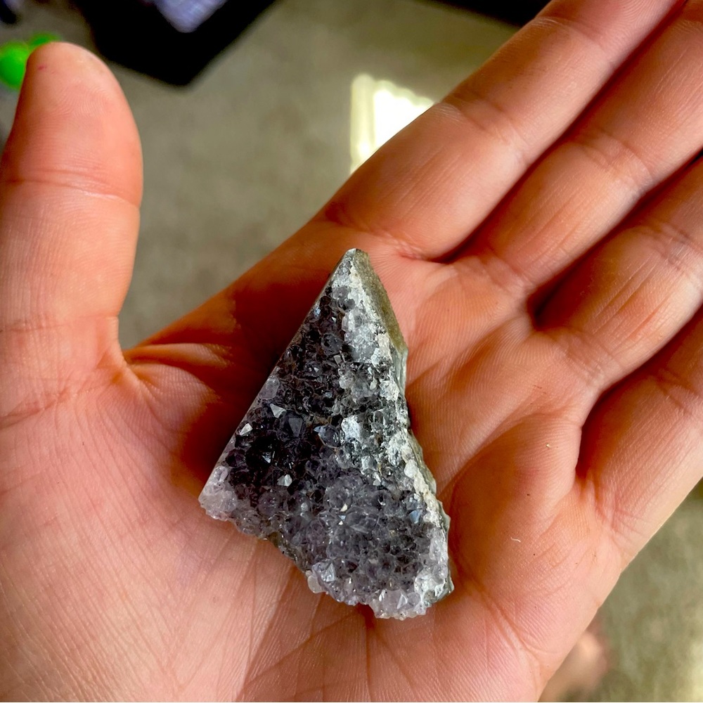 Raw amethyst gemstone magnet